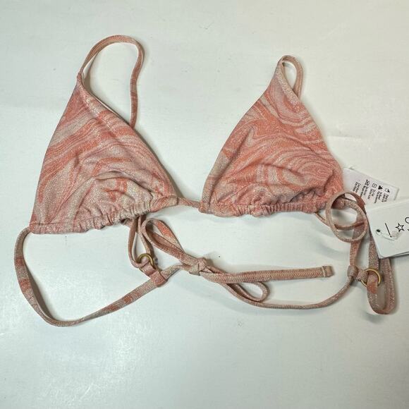 L*Space Brittany Triangle Bikini Top - All Swirled Up NWT Size Medium - Picture 3 of 7